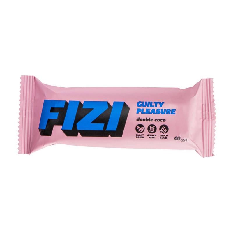 Протеиновый батончик без белого сахара Fizi Guilty Pleasure Bar 40 г Подвійний Кокос
