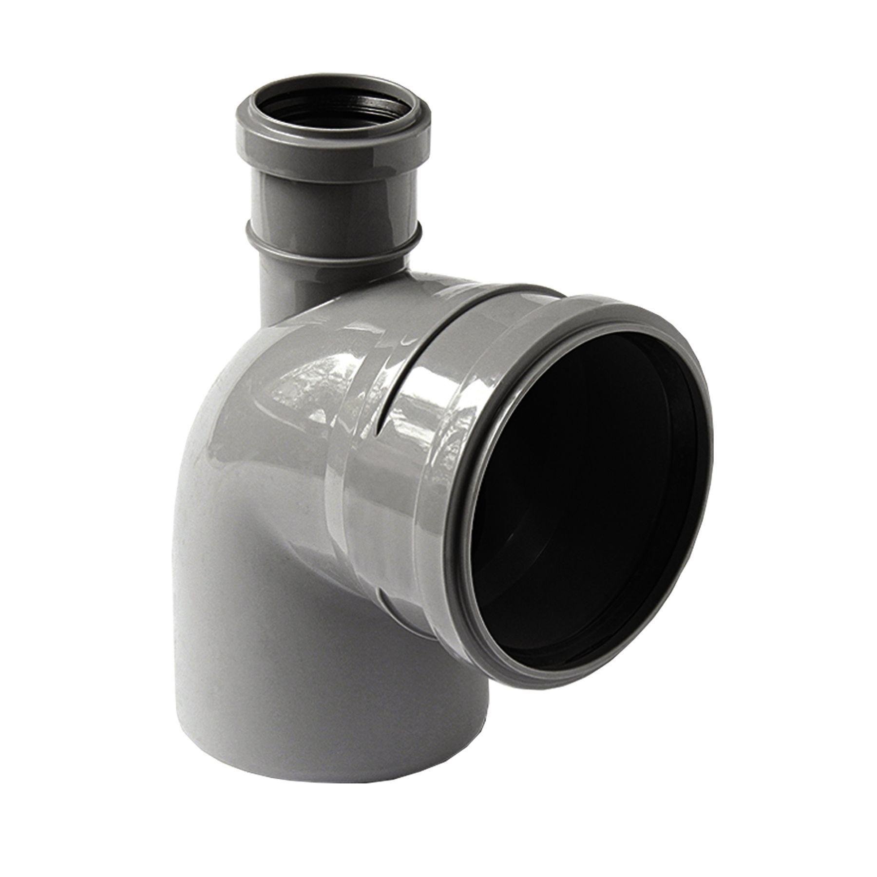 Коліно VSplast 110x90° з вiдводом 50 мм вертикальне (000018616)
