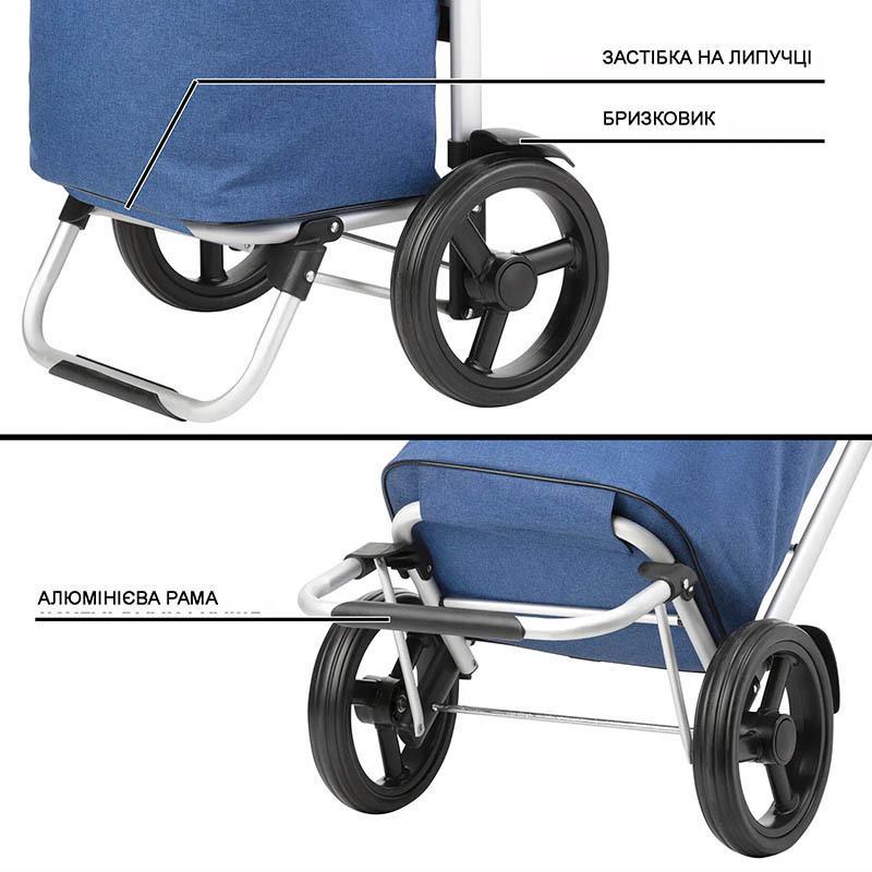 Сумка-тележка хозяйственная ShoppingCruiser Allround 41 л Blue (930023) - фото 7