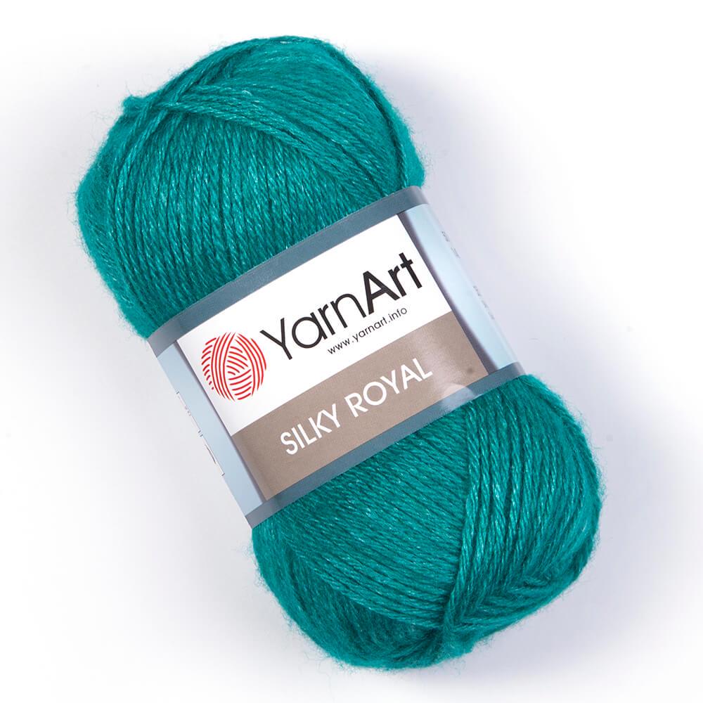 Пряжа YarnArt Silky Royal 439 Изумруд (6173)