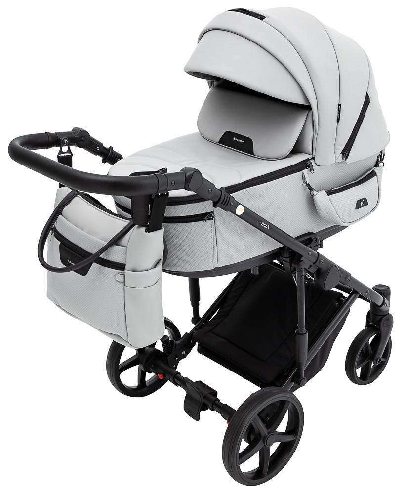 Коляска 2в1 Adamex Zico Eco Sa-3 Светло-серый (680849) Коляска 2в1 Adamex Zico Eco Sa-3 Светло-серый (680849)
