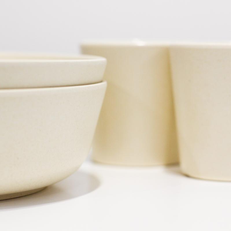 Набор детской посуды из бамбука Бежевый  (Lam101166) - фото 4