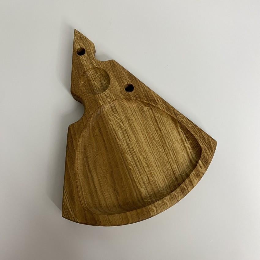 Менажниця сирна Lizhnyk 5-5 1 відділення дубова 23,5х17,5х2 см (2021655232)