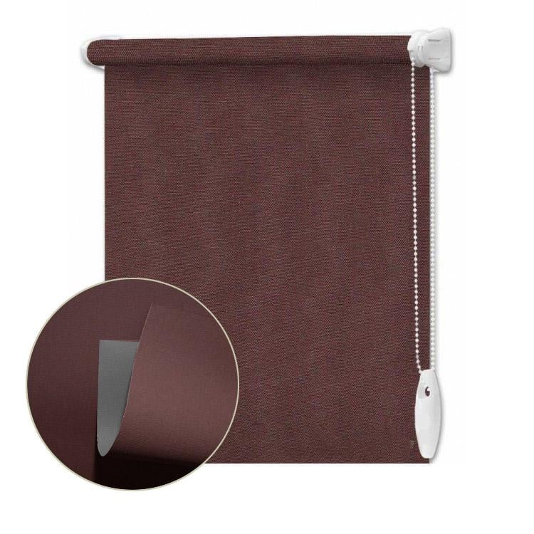 Ролета тканевая термо (blackout) Besta Standart Wenster BO 011 132,5х280 см Темно-коричневый (АЗЖ510819975)