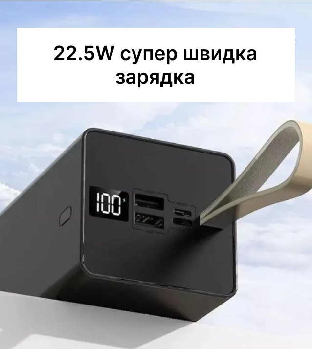 Повербанк УМБ WUW Y500 50000 mAh Black ( 0055552211) - фото 3