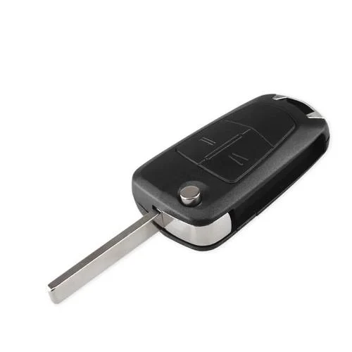 Заготовка для викидного ключа запалювання з корпусом під чіп для Opel 2 кнопки (498012)