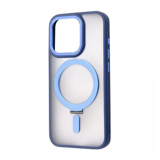 Чехол для телефона WAVE Premium Attraction с магнитным кольцом – iPhone 15 Pro, цвет синий