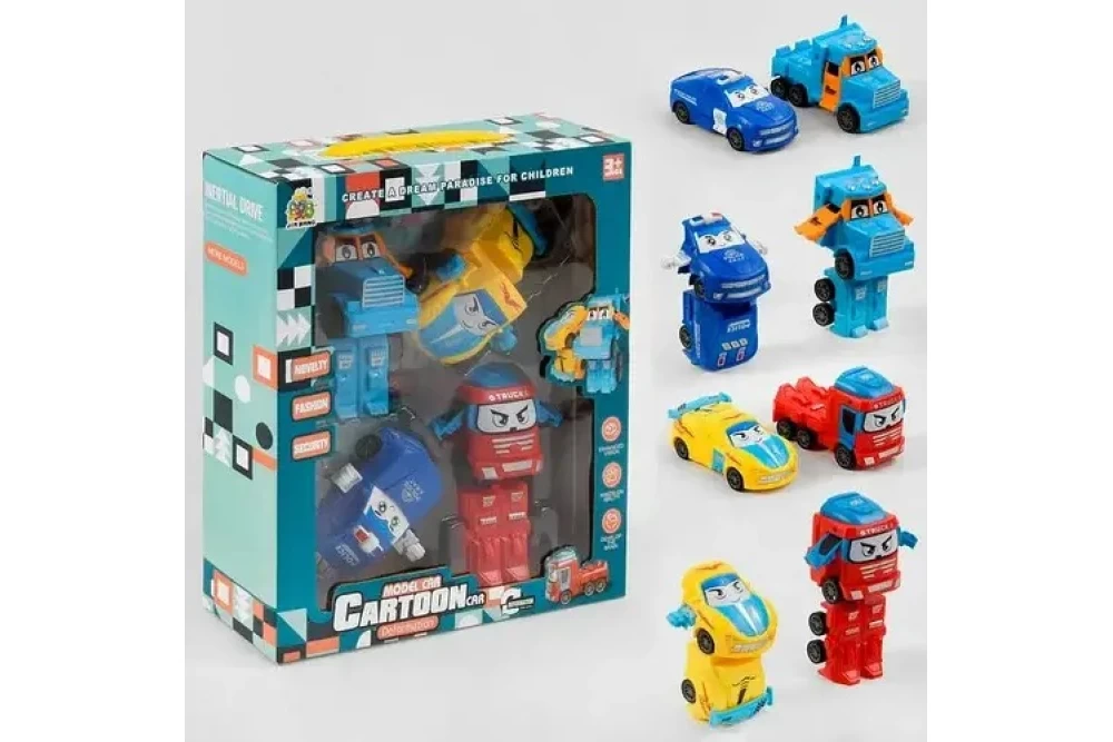 Трансформеры машинки 788-14 Y инерционные (373697)