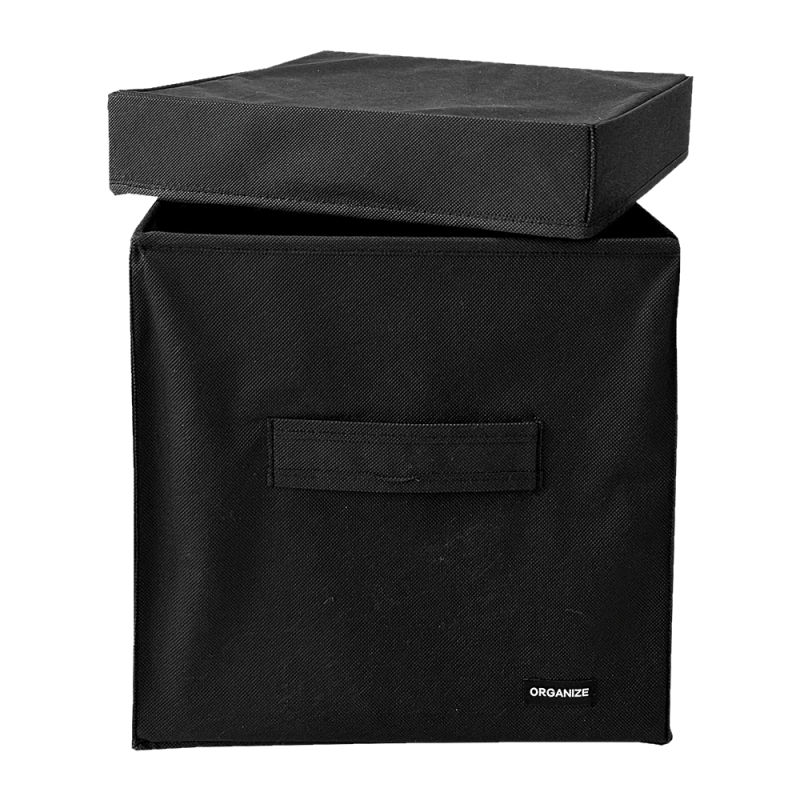 Короб з кришкою Чорний (Hy-30-kr-bl)