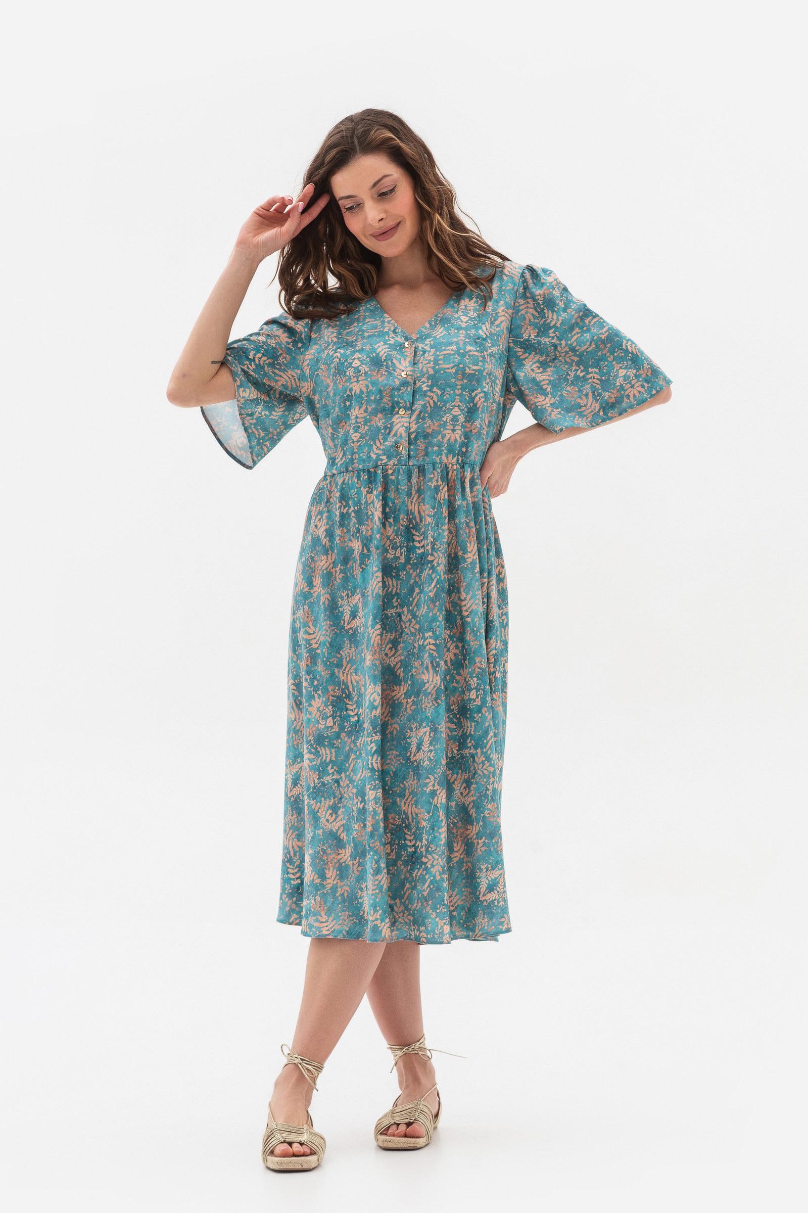 Платье Lesia Ортия р. 52 Бирюзовый (154150000) Платье Lesia Ортия р. 52 Бирюзовый (154150000)