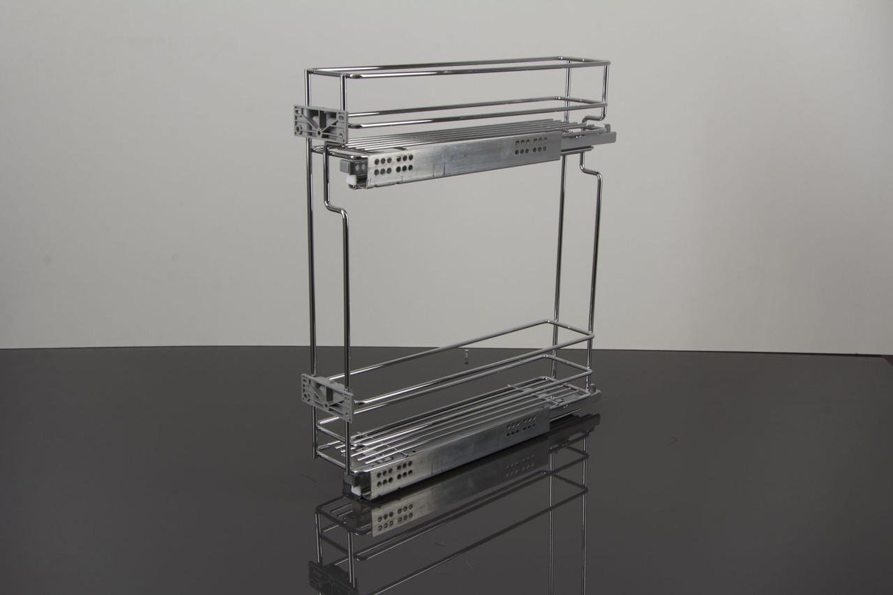 Карго Vibo дворівневе бокове праве з прихованими напрямними часткового висування з доводчиком для модуля (18420)