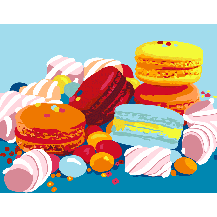 Картина за номерами Rosa Start Sweet Macaroons 35×45 см в коробці (2742451791) Картина за номерами Rosa Start Sweet Macaroons 35×45 см в коробці (2742451791)