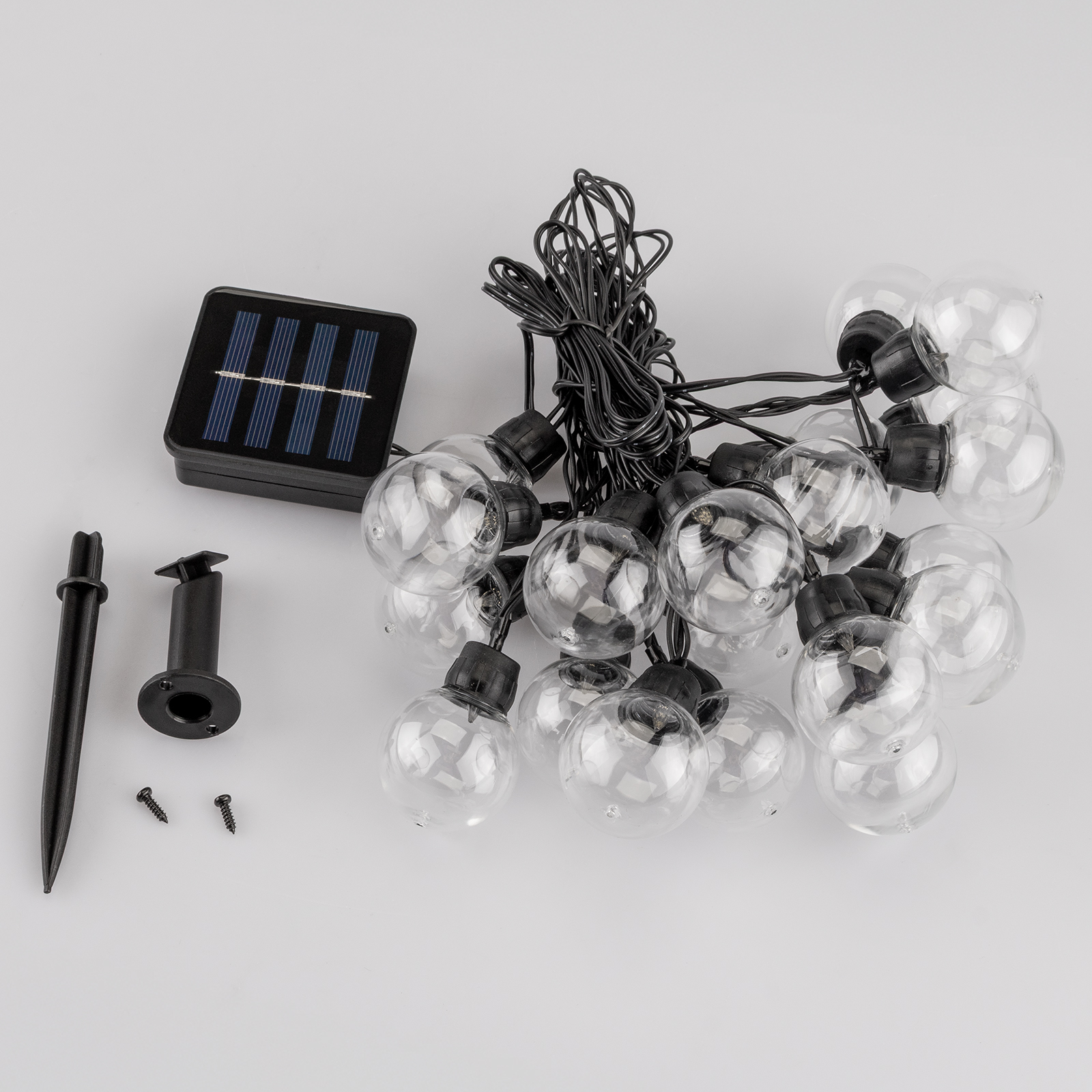 Гирлянда солнечная Lumiled GLADI 2 20 LED-шариков теплый свет 3000K IP44 7,59 м (10686)