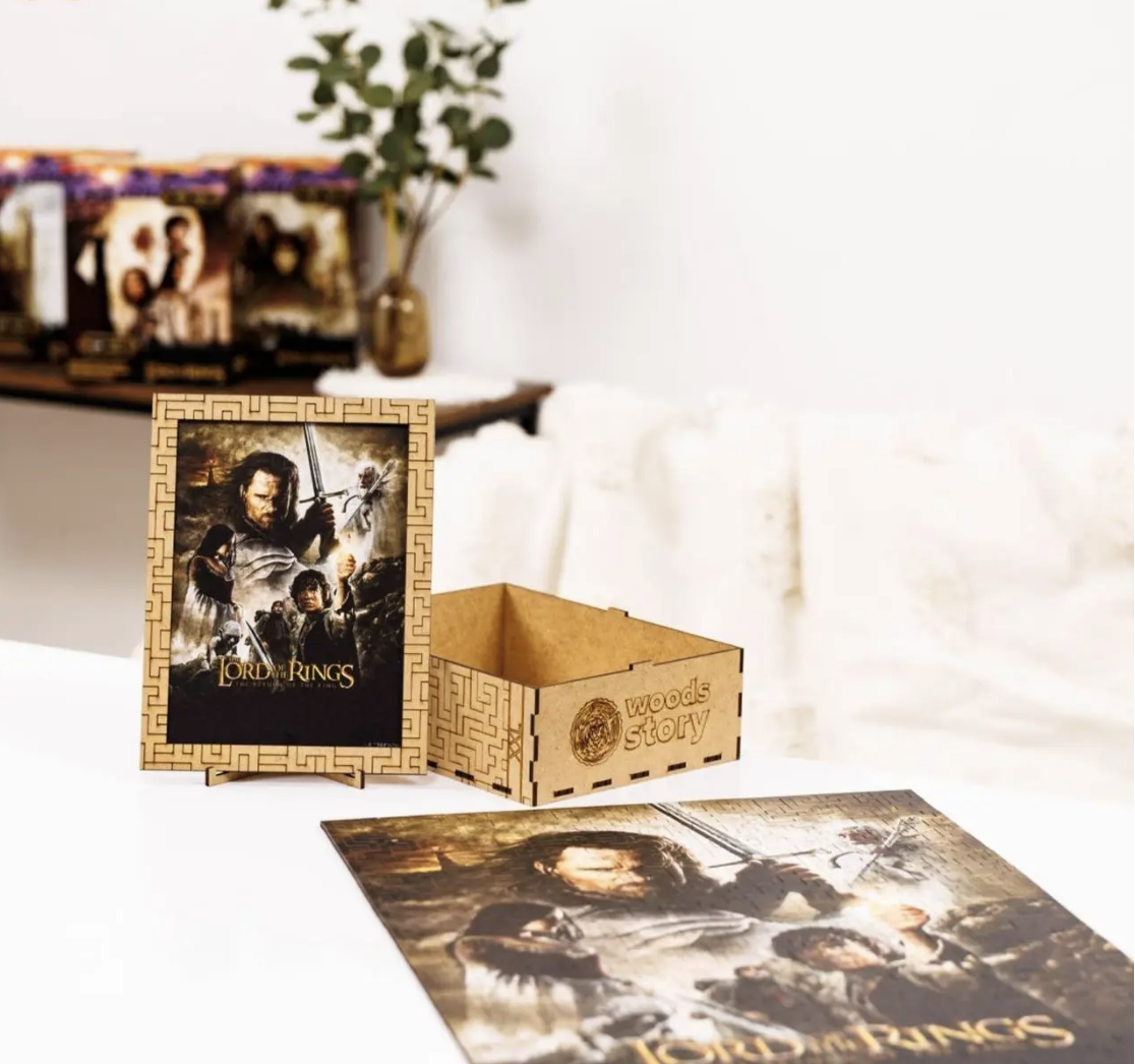 Пазл фігурний дерев'яний Woods Story Володар Перстнів Lord Of The Rings Повернення Короля