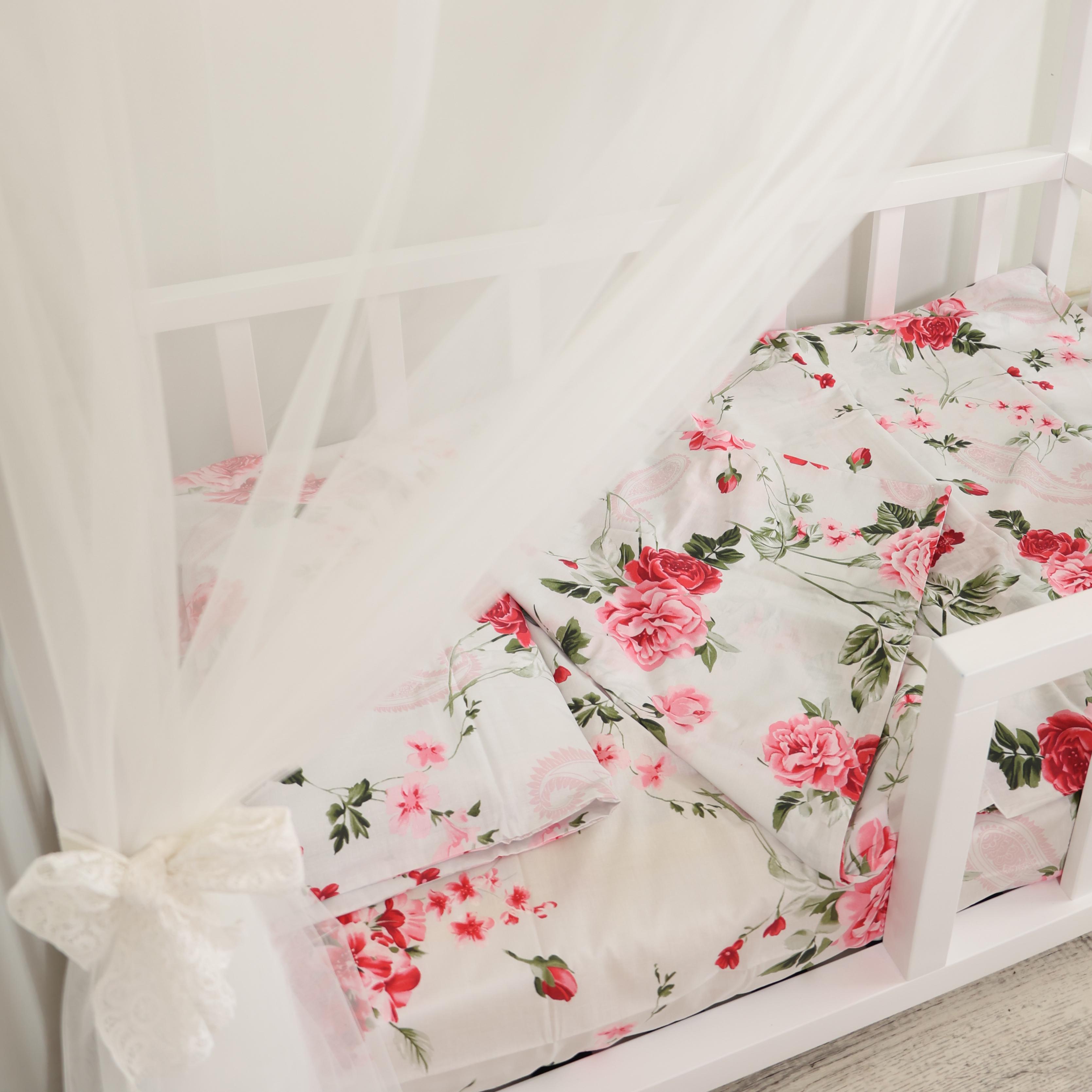 Кроватка домик детская RomaWoodHome с бортиком и балдахином фатиновая шторка 160х80 см - фото 2 Кроватка домик детская RomaWoodHome с бортиком и балдахином фатиновая шторка 160х80 см - фото 2