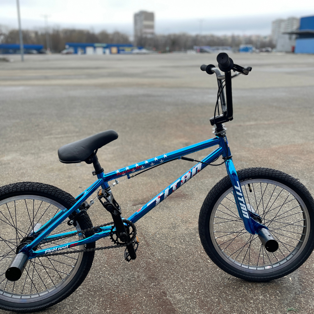 Велосипед трюковой Titan BMX Flatland LIGHT 20" 10" Синий (02f569f2) - фото 2