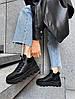 Кроссовки женские кожаные высокие на меху р. 41 26,5 см Черный - фото 3 Кроссовки женские кожаные высокие на меху р. 41 26,5 см Черный - фото 3
