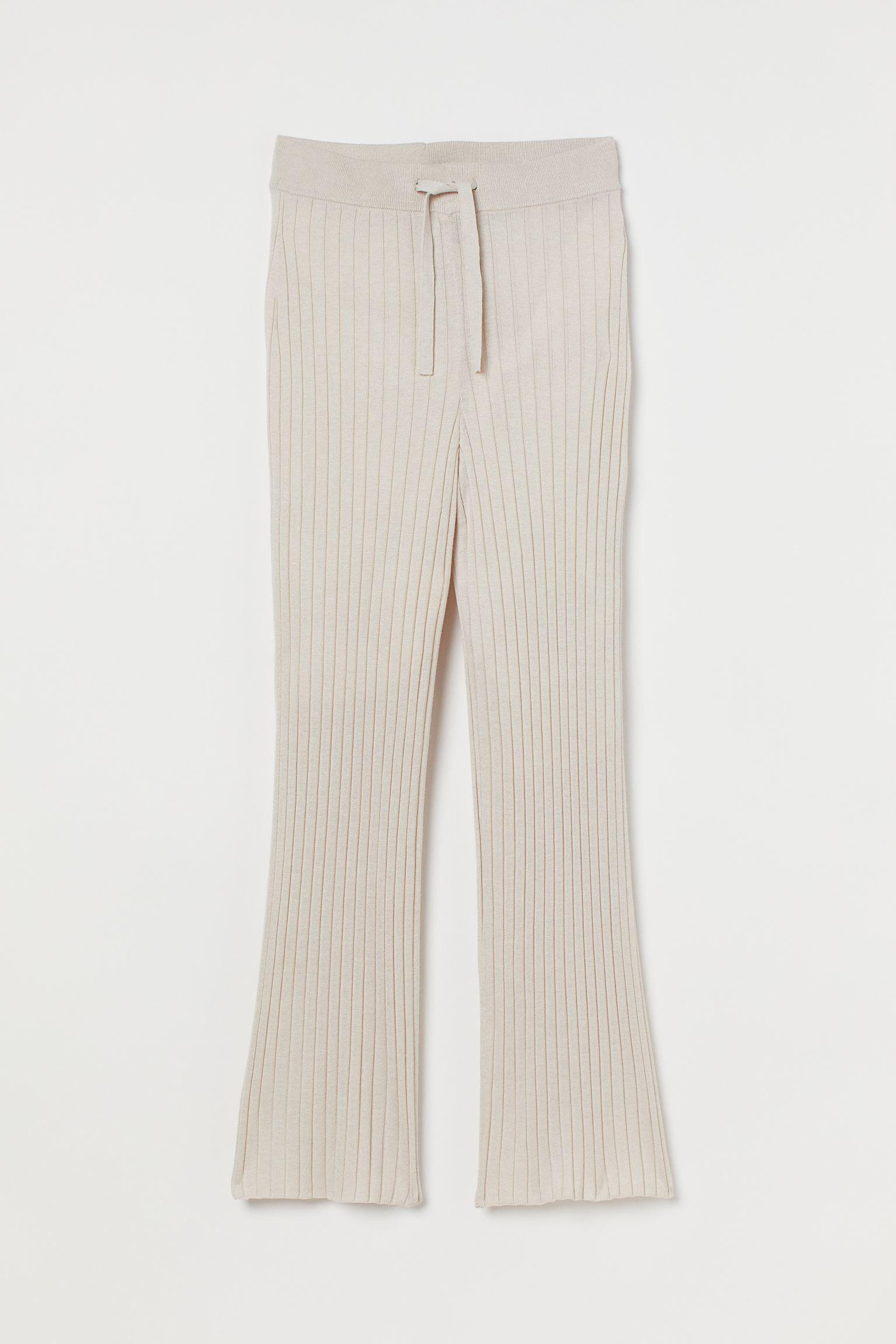 Брюки вязаные S Светло-бежевый (9339894arl)