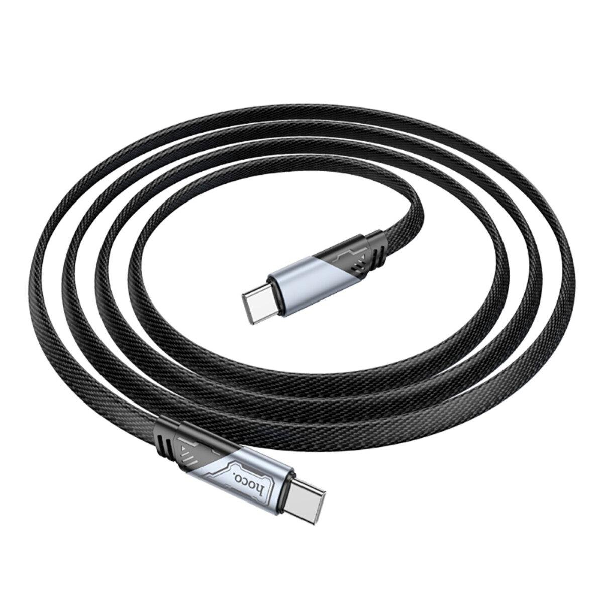 Кабель Hoco U119 Type-C to Type-C 60W 1,2 м Black (26449430) - фото 3
