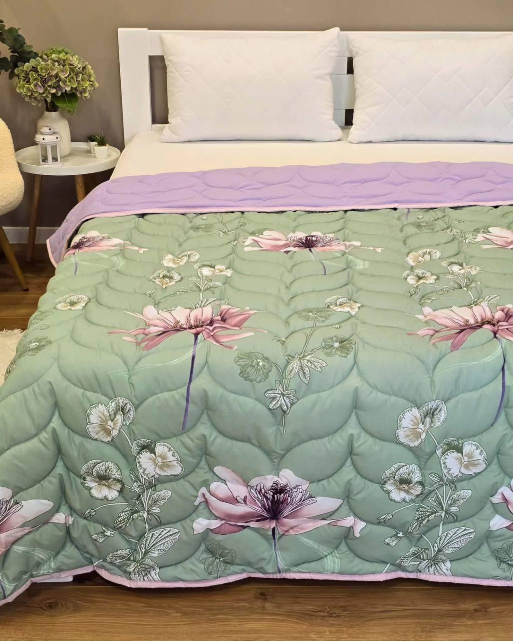 Одеяло летнее антиаллергенное 200х210 см Оливковое (Д-al-lito-satkovdra25-006-03)