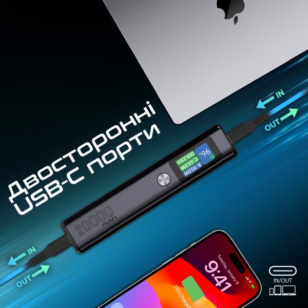 Повербанк Promate Titan-130 130W 20000 mAh Gray (1607659) - фото 5 Повербанк Promate Titan-130 130W 20000 mAh Gray (1607659) - фото 5