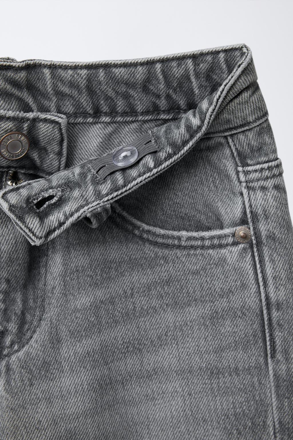 Джинси широкі для дівчинки Zara 122 см Сірий (25072501B) - фото 3 Джинси широкі для дівчинки Zara 122 см Сірий (25072501B) - фото 3