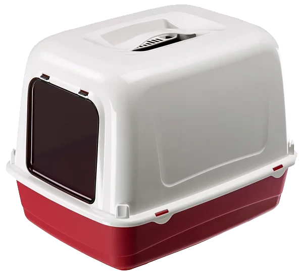 Туалет для кошек Ferplast Ariel 10 Home 47х36х35 см Красный/Белый (72068099)