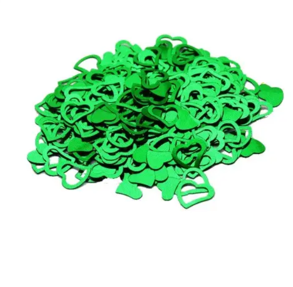 Метафан конфетти Сердечки 15 г Зеленый (2531/4)