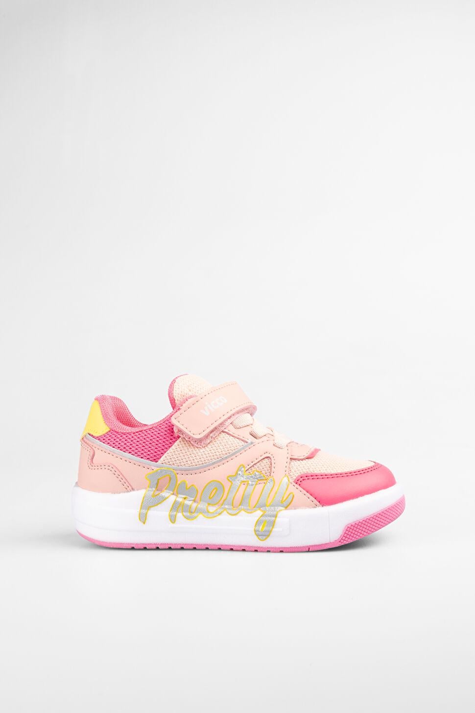 Кроссовки для девочки Vicco Pretty с подсветкой подошвы р. 30 длина стопы 19 см Пудровый (3486408874301)