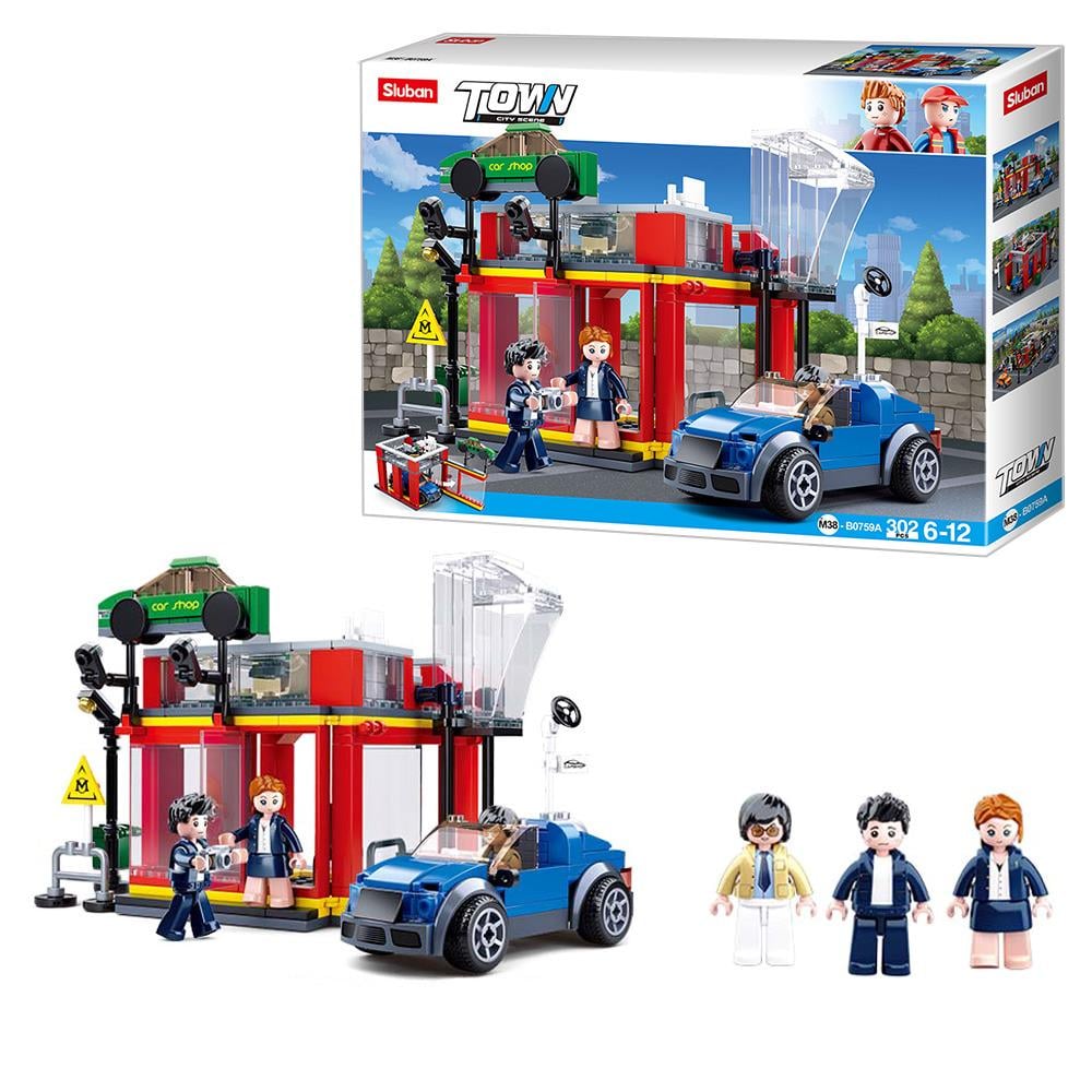 Конструктор Sluban M38-B0759A Town Піт-стоп 320 дет.