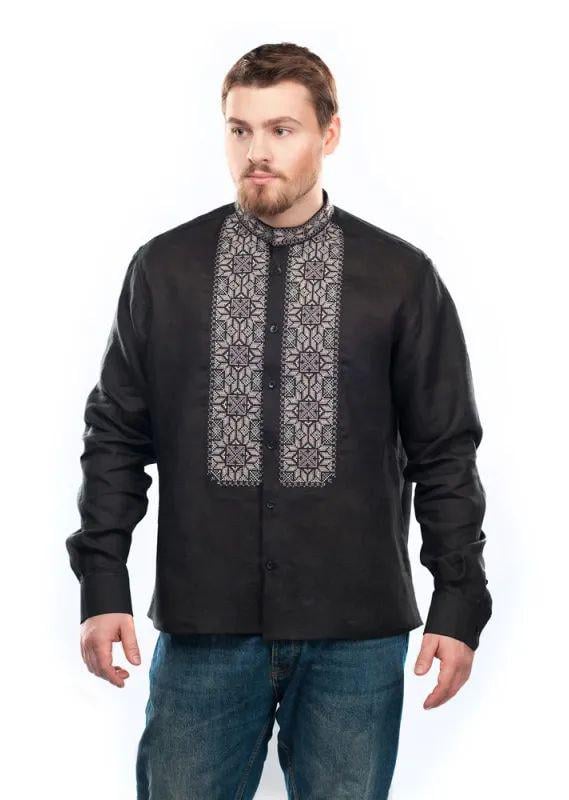 Вышиванка мужская р. 52 Черный 312) Вышиванка мужская р. 52 Черный 312)