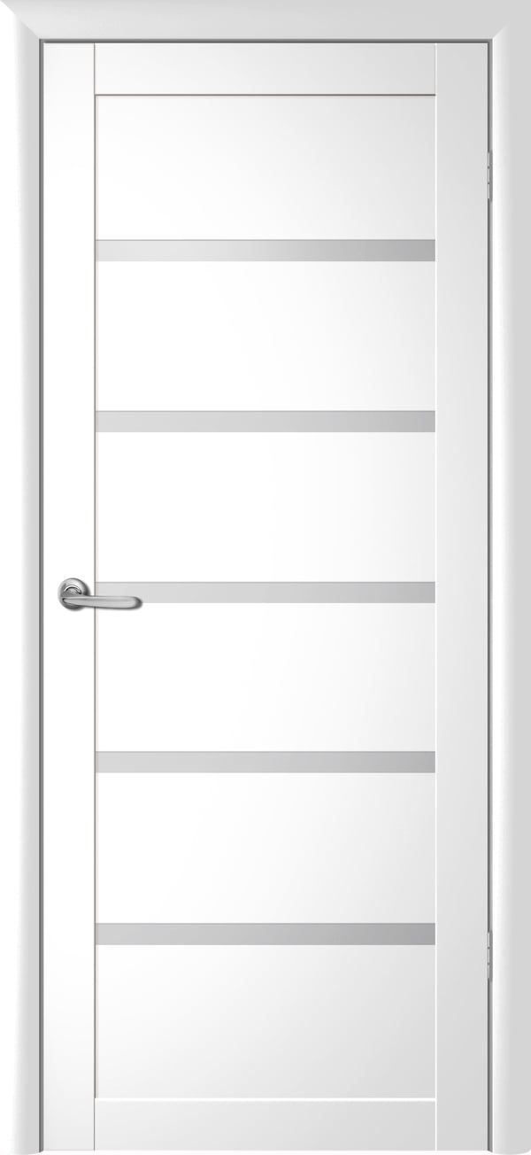 Дверное полотно Luxdoors Вена 80х200 см Белый/Стекло сатин (149006)