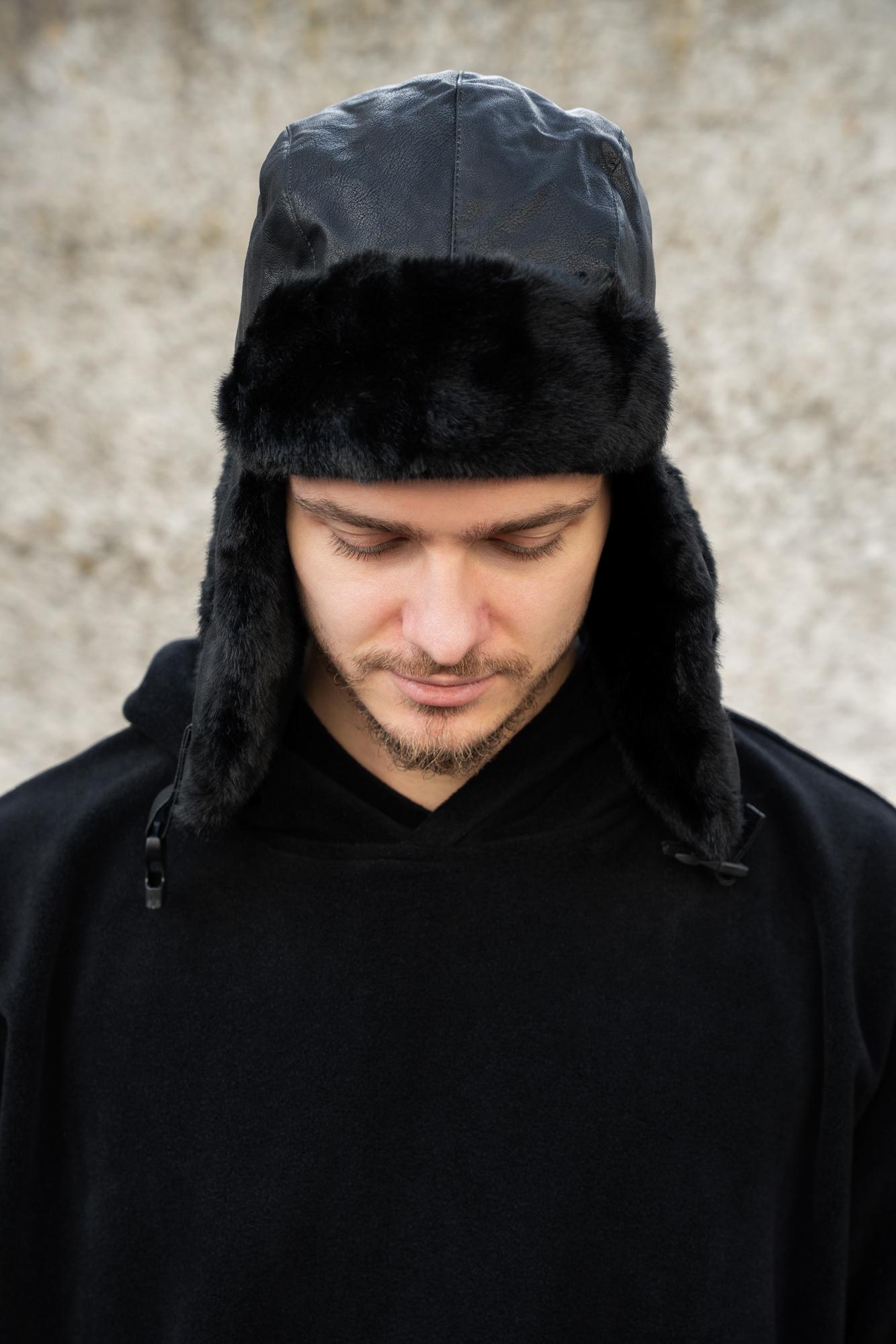 Шапка ушанка Without Brand Galaxy Black (8055935)