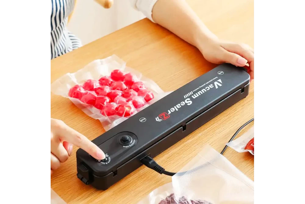 Вакуумний пакувальник для продуктів Vacuum Sealer 90W ручний побутовий Чорний (375174) - фото 3