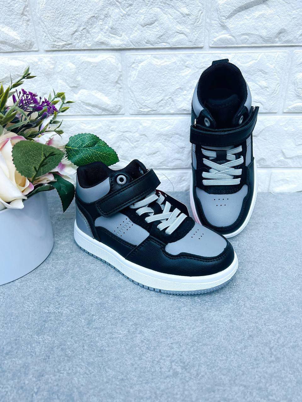 Кроссовки-хайтопы для мальчика Apawwa 1696 р. 31 20,2 см Черный