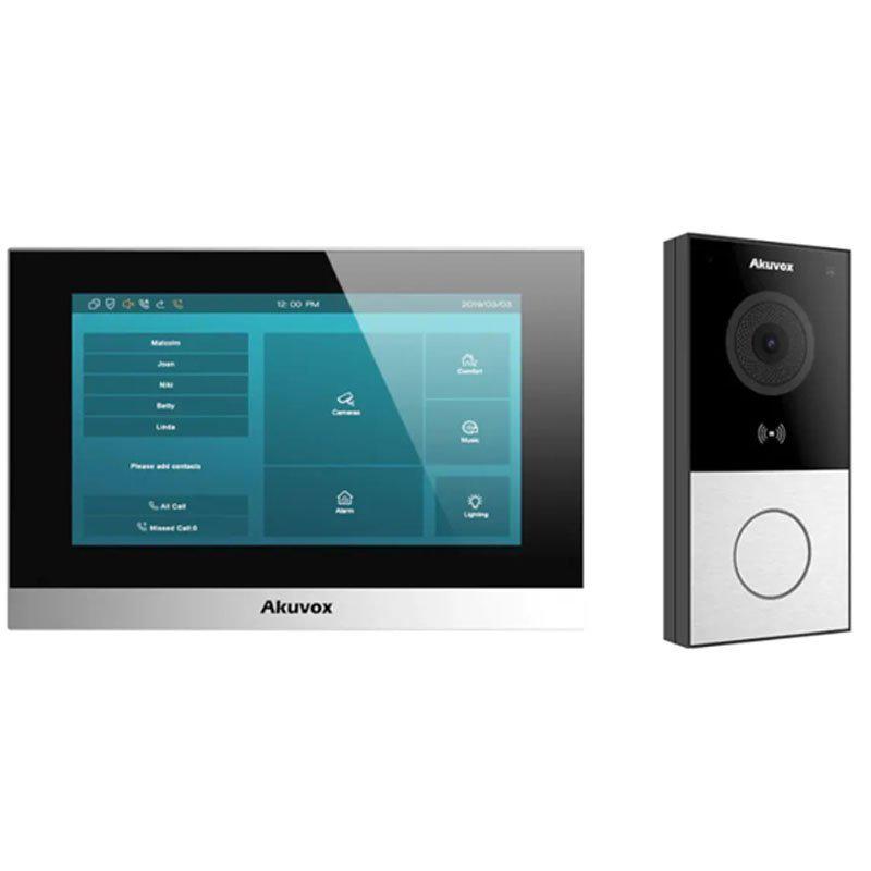 Комплект відеодомофону Akuvox E12W/C313S (259146) - фото 2 Комплект відеодомофону Akuvox E12W/C313S (259146) - фото 2