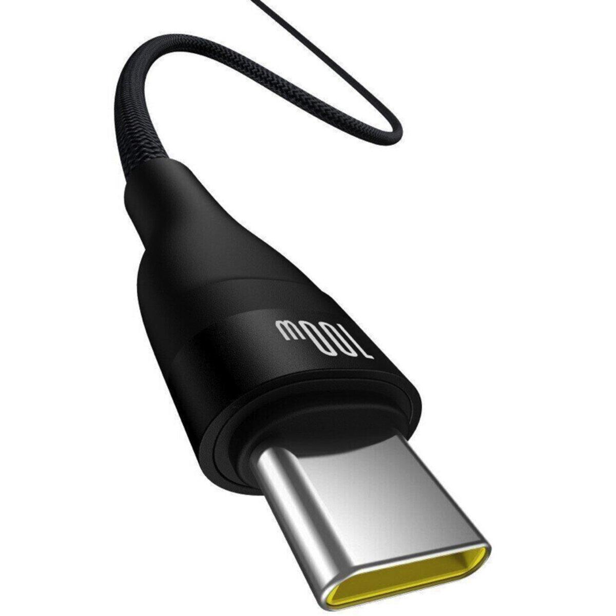 Кабель BASEUS Flash 2 USB-Type C/2/100В Черный (P10311804111-01) - фото 5