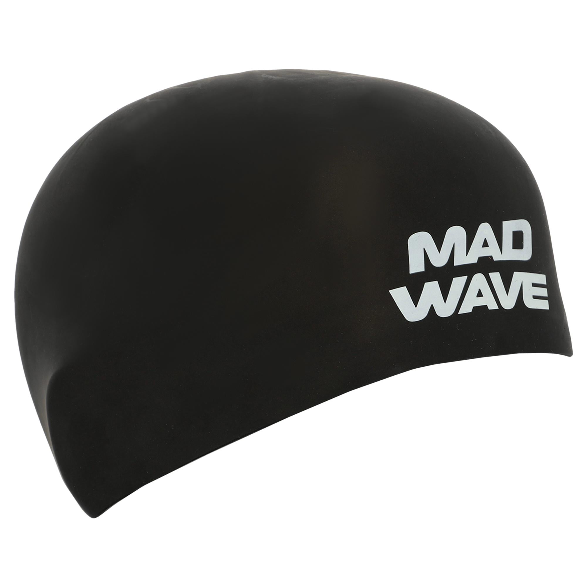 Шапочка для плавания стартовая Mad Wave SOFT FINA Approved M053301 силиконовая L Черный (AM0009427)