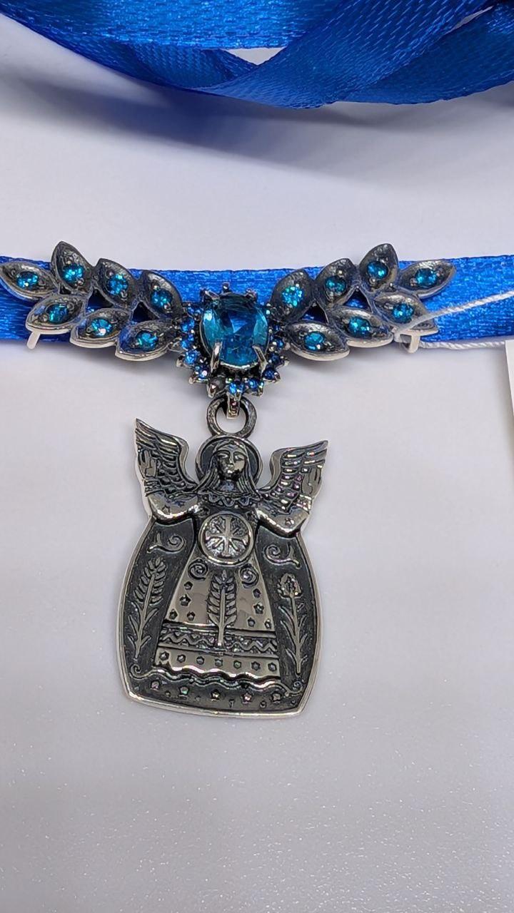 Дукач на стрічку Берегиня срібло 925 проби