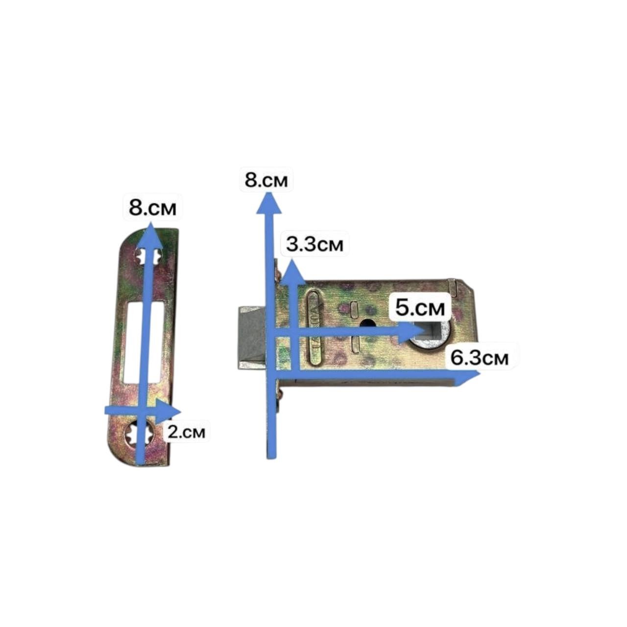 Замковый механизм врезной для дверей Jania Kut под ручки на розетке (310051) - фото 3 Замковый механизм врезной для дверей Jania Kut под ручки на розетке (310051) - фото 3