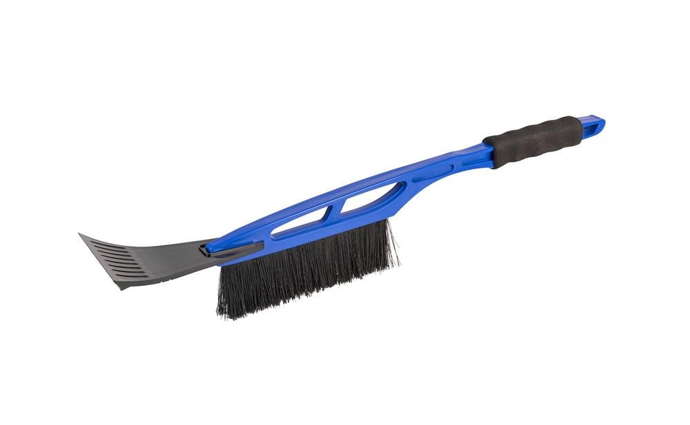 Щітка для снігу автомобільна MasterTool BLUE 520 мм зі скребком 100 мм (84-0004) Щітка для снігу автомобільна MasterTool BLUE 520 мм зі скребком 100 мм (84-0004)