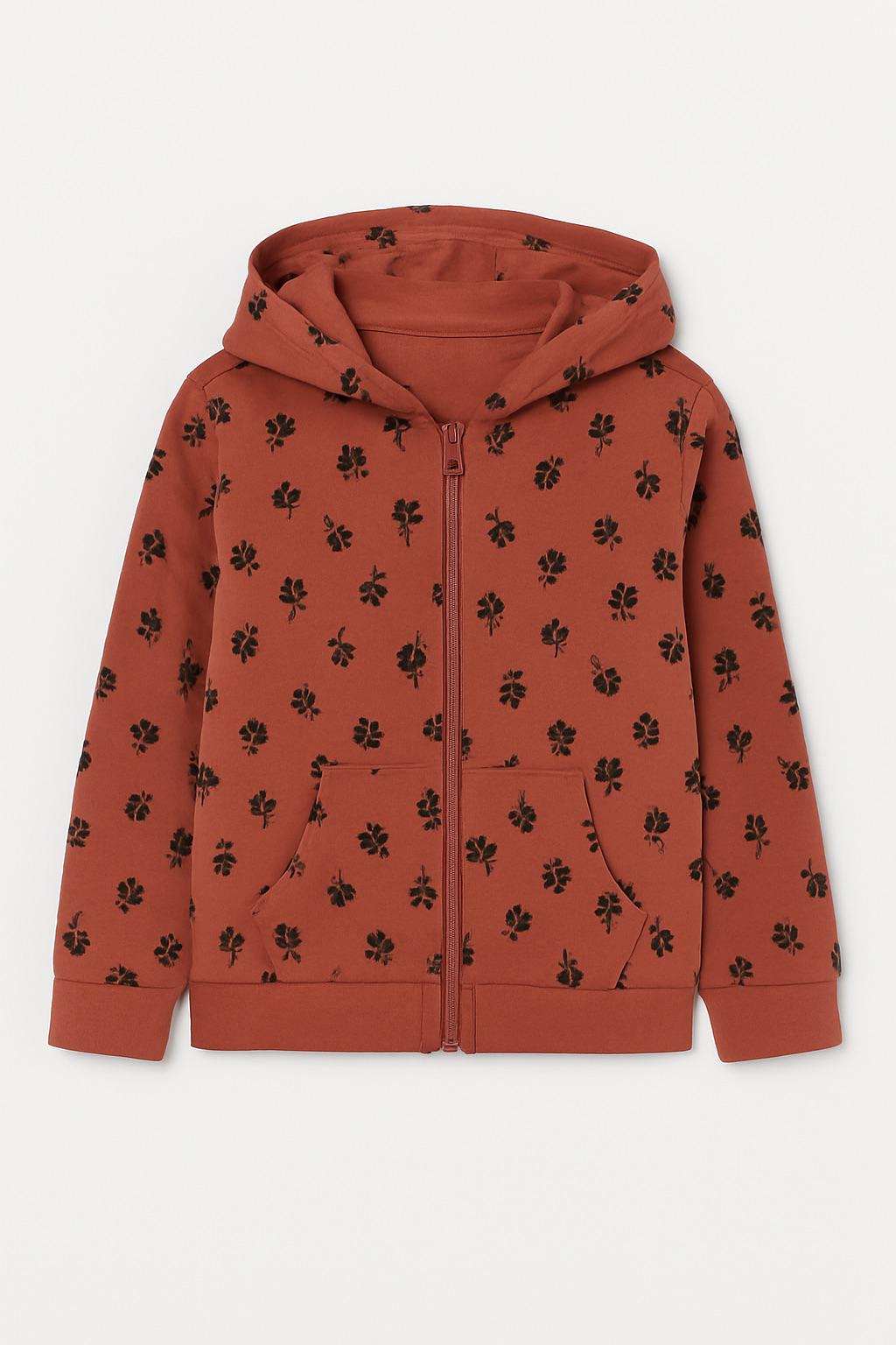 Кофта детская 5.10.15 Kids 4F4307 Цветы 146 см Коричневый (3331109412052)