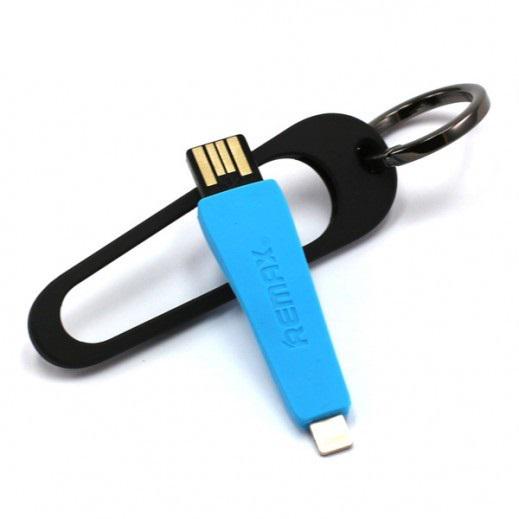 Кабель Remax RC-024i USB Lightning Portable 7 см Синій (2000700000902) - фото 2