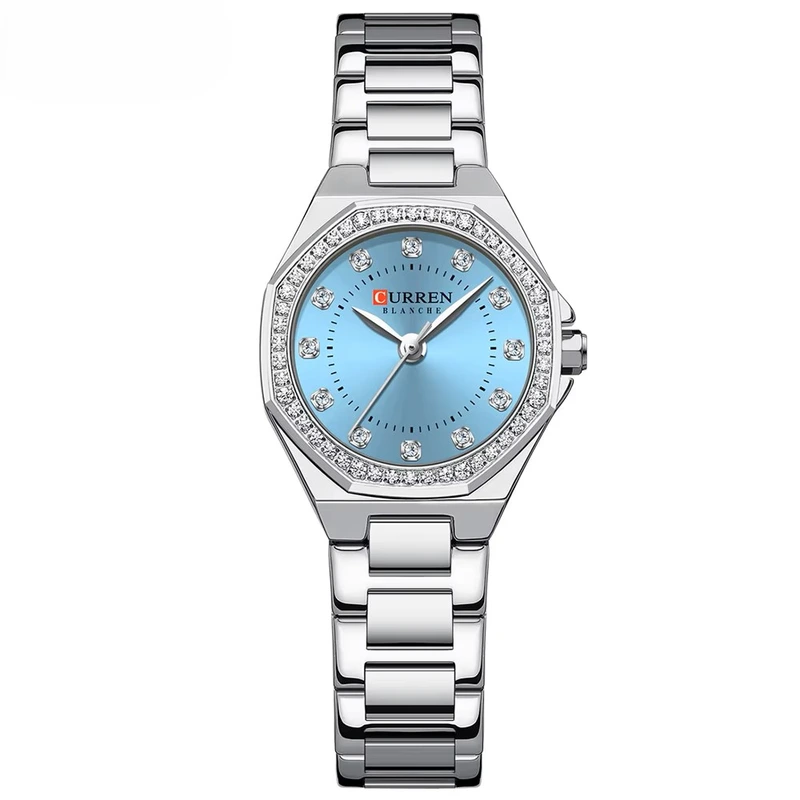Наручний годинник Curren 9100 Silver/Blue