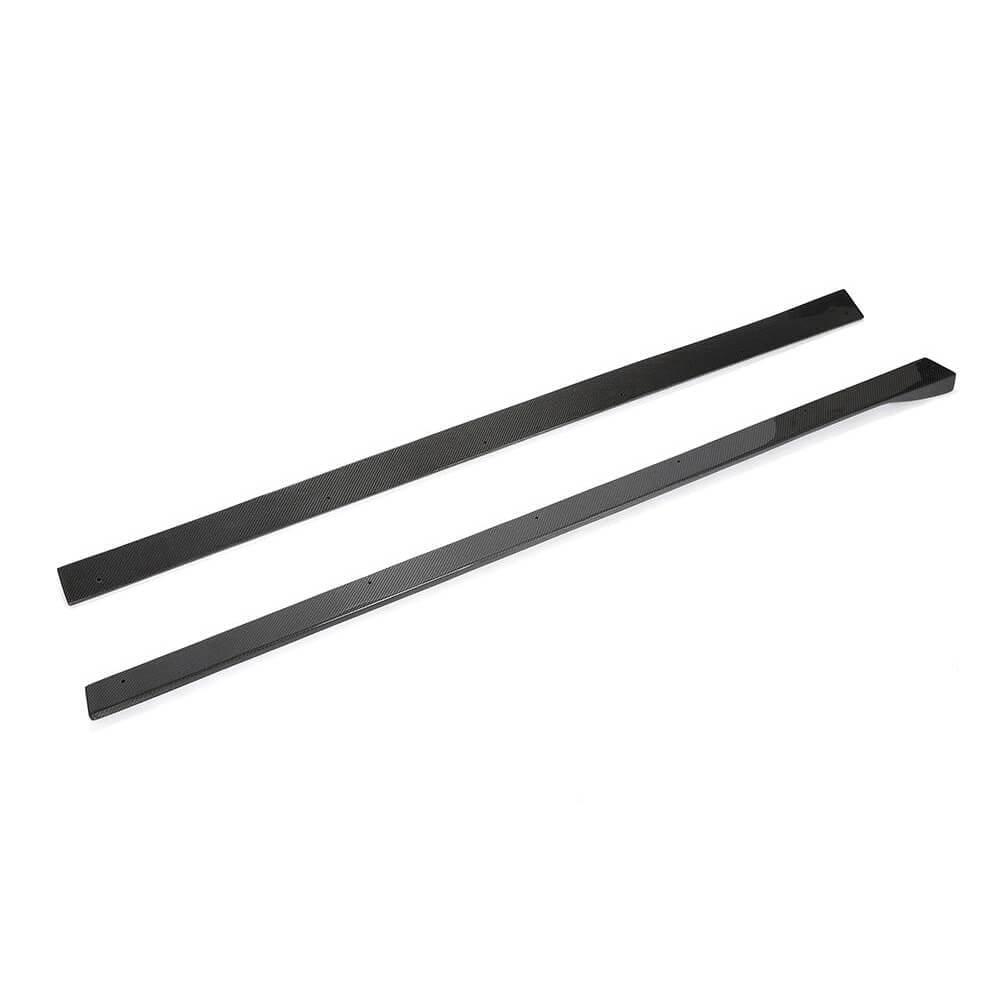 Накладки на пороги DDCarbon V1 для BMW 2 F22/23 2014-2021 гг. натуральный карбон (137125)