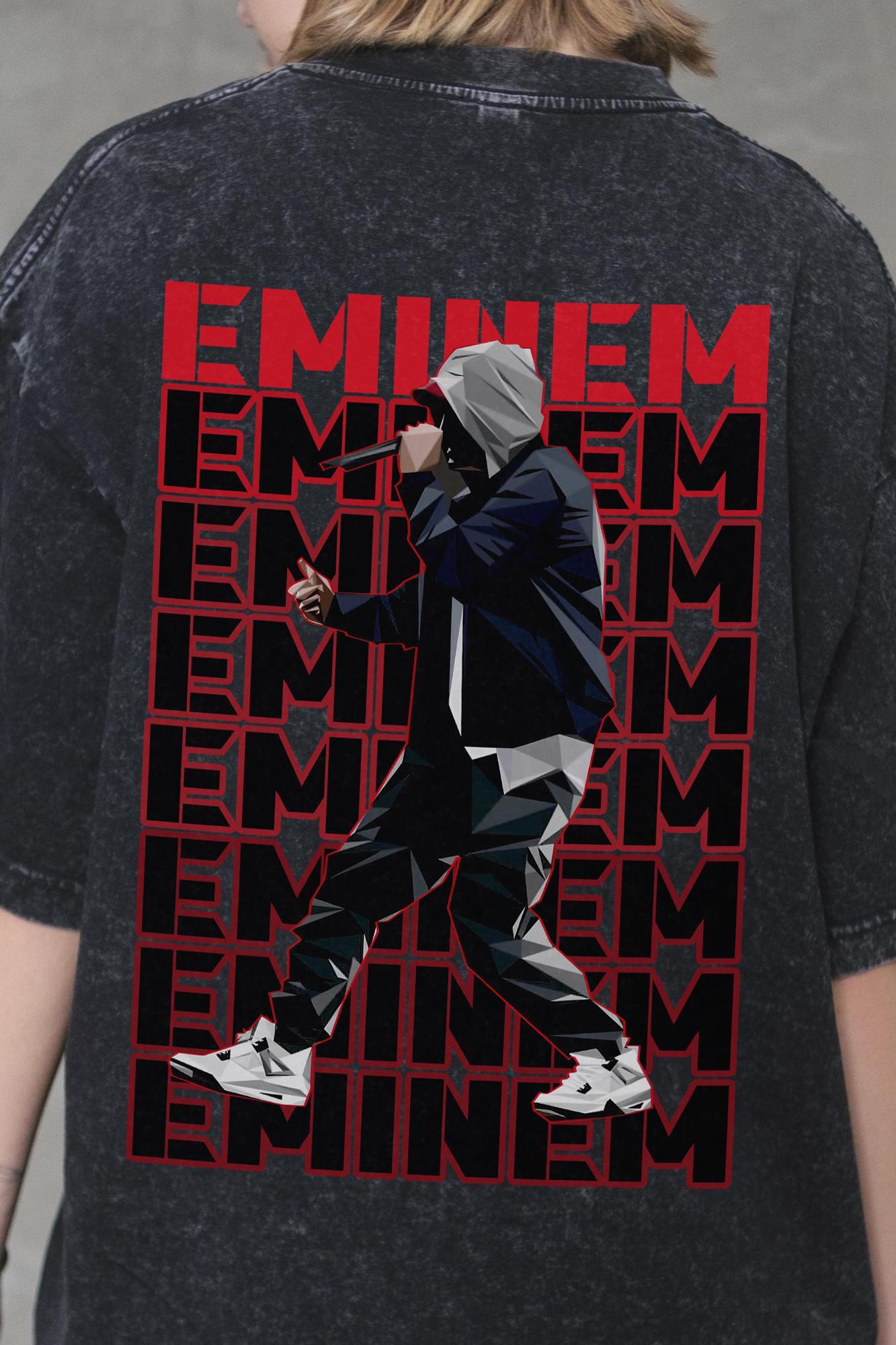 Футболка оверсайз Without Washed Eminem S/M Black (S/M8056330 8056331) - фото 6