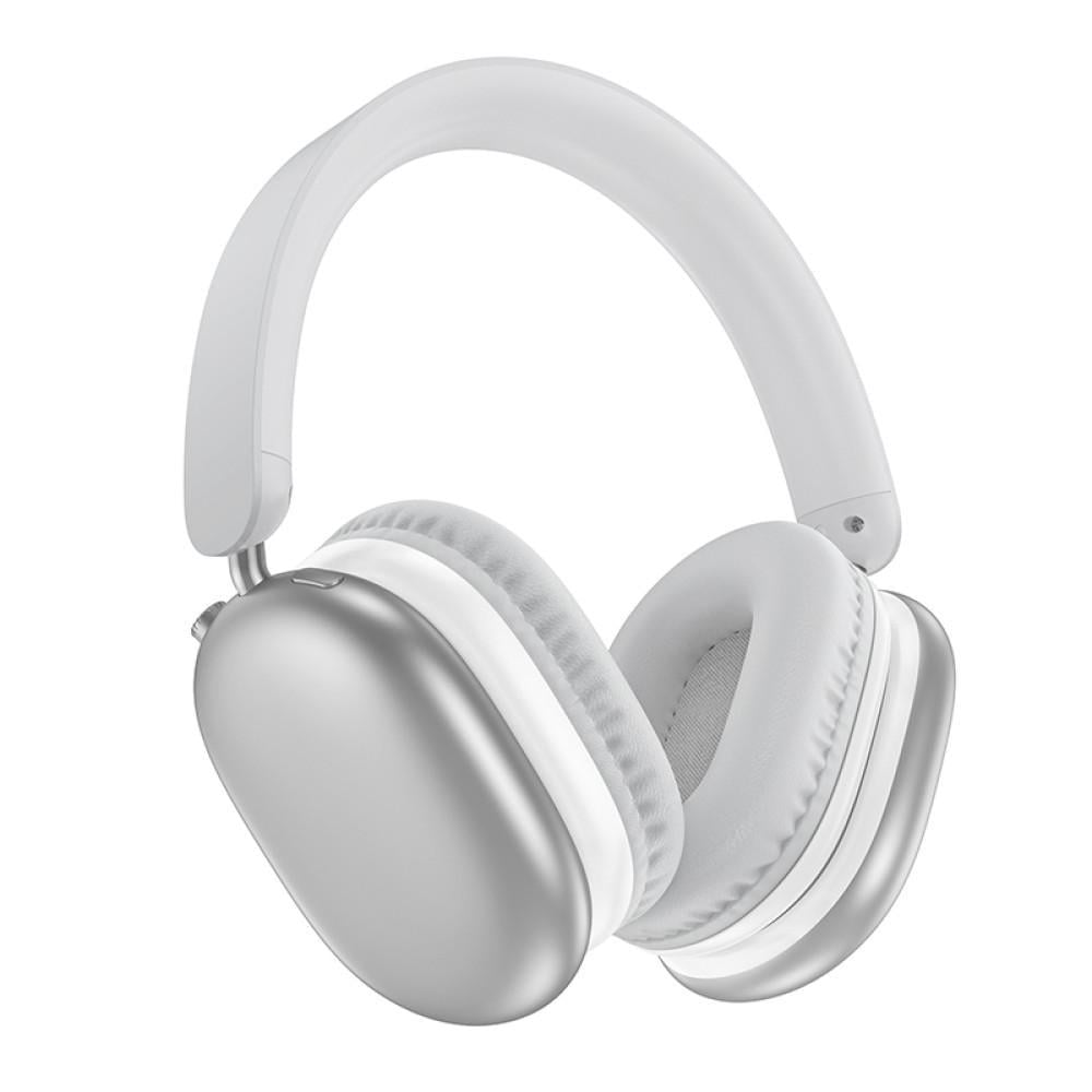 Наушники беспроводные Borofone BO27 Rhyme Bluetooth полноразмерные Silver (BO27)