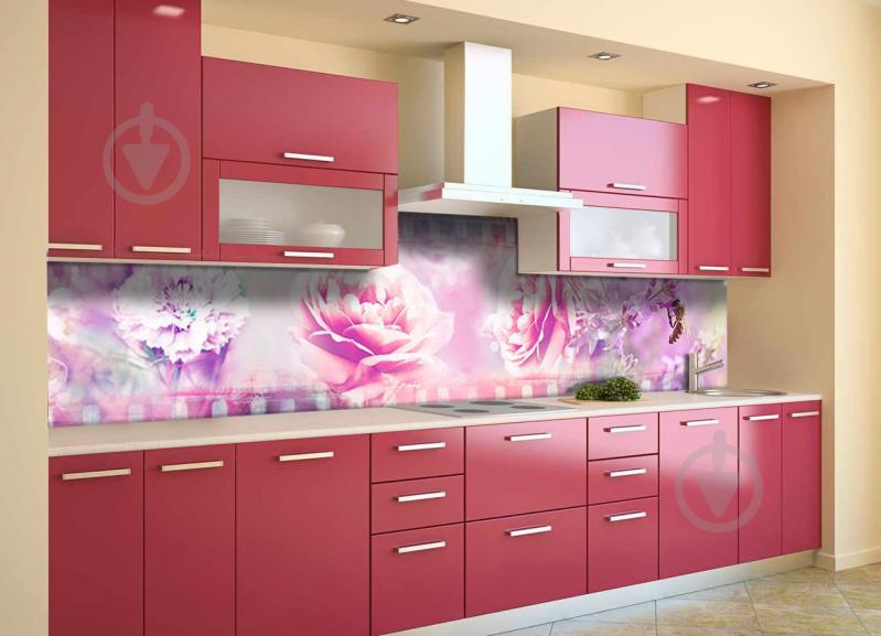 Скинали на кухню Zatarga «Пионы Фотопленка» 600х3000 мм виниловая 3Д наклейка кухонный фартук самоклеящаяся Z180760/2 Скинали на кухню Zatarga «Пионы Фотопленка» 600х3000 мм виниловая 3Д наклейка кухонный фартук самоклеящаяся Z180760/2