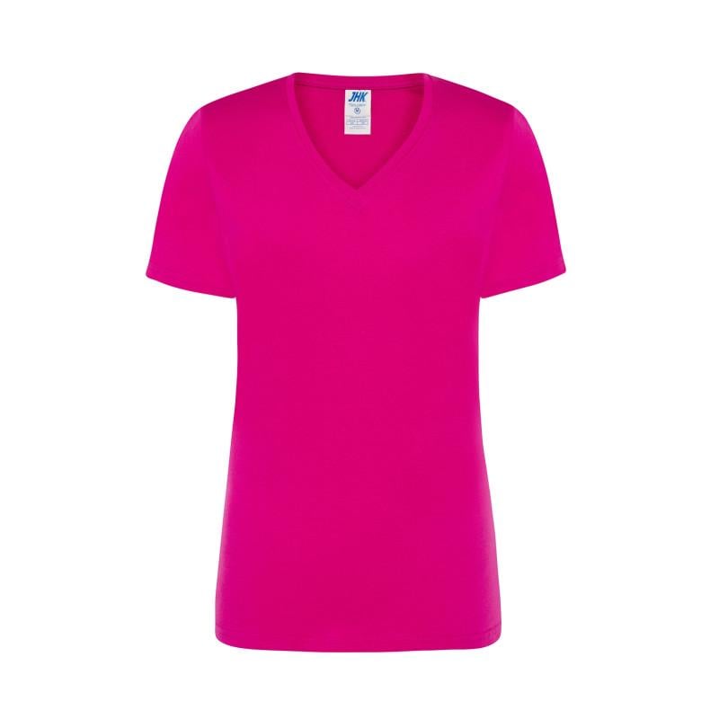 Футболка JHK LADY COMFORT V-NECK M Світло-малиновий (FU)