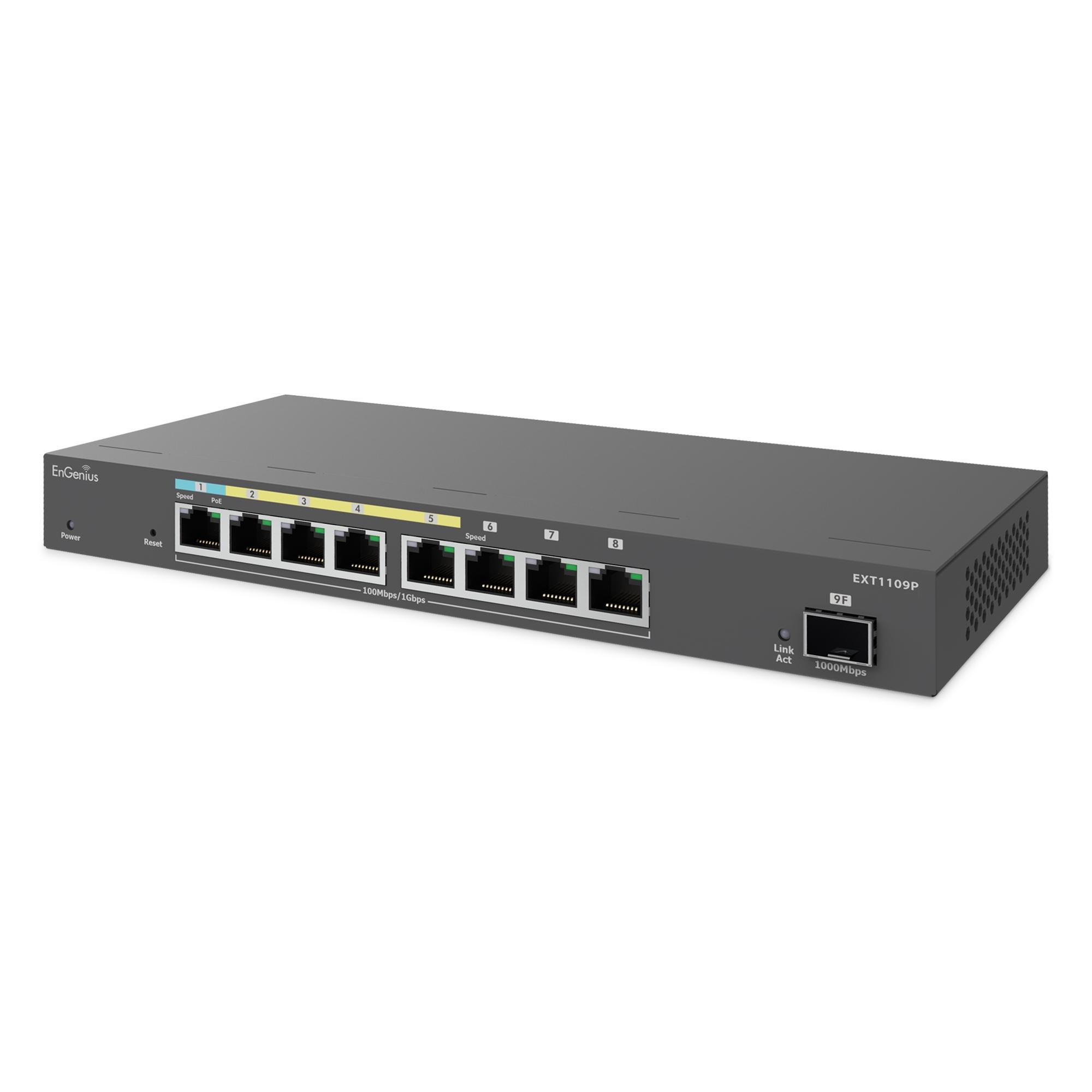 Коммутатор EnGenius EEXT1109P 8-port GbE PoE.af at 60W SFP (608625) - фото 2